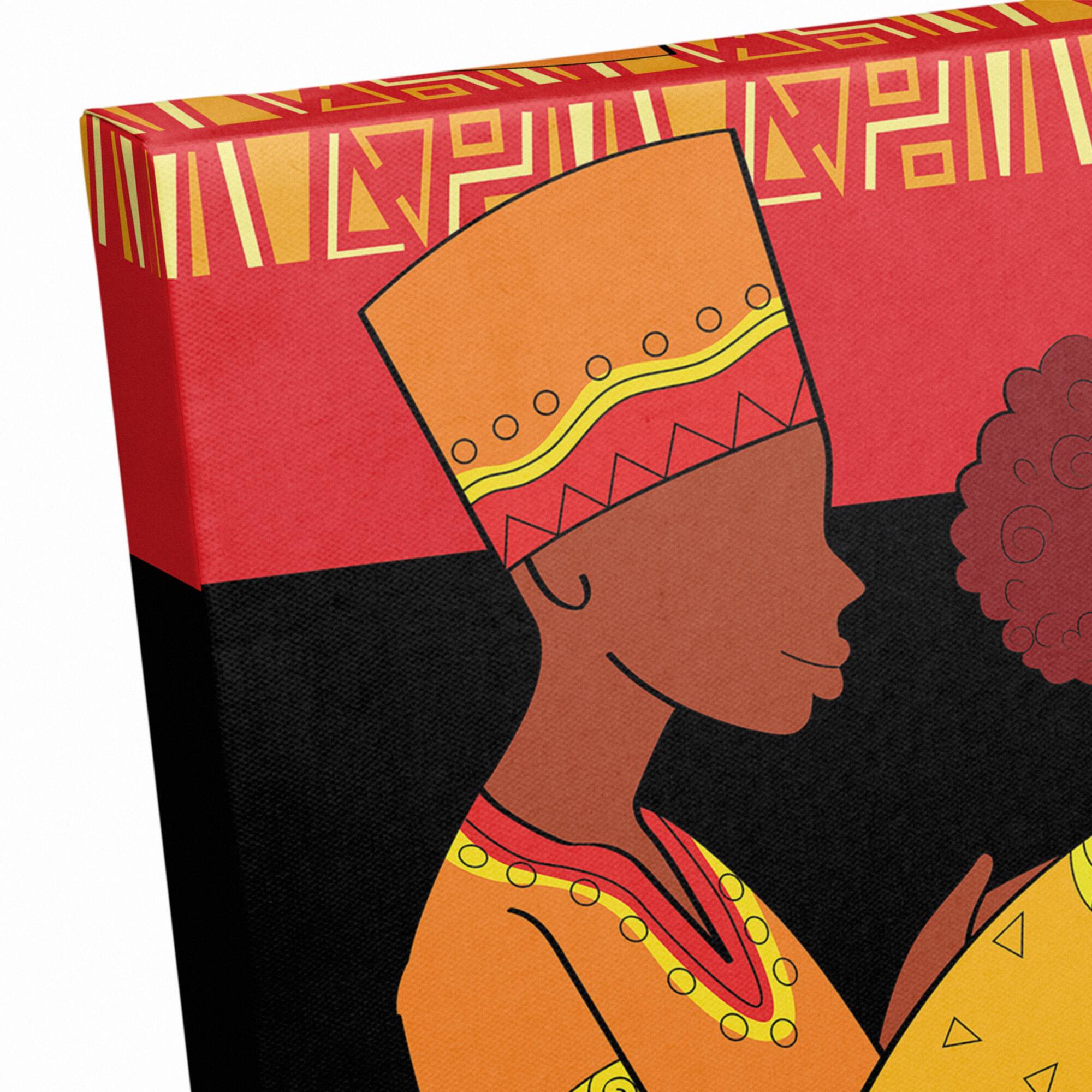 Joyous Kwanzaa Family Canvas Wall Art